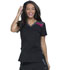 Photograph of Dickies Dickies Dynamix V-Neck Top in Black / Hot Pink