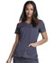 Photograph of Dickies Dickies Dynamix V-Neck Top in Pewter / Red