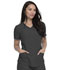 Photograph of Dickies Retro Mock Wrap Top in Pewter