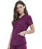 Photograph of Dickies Retro Mock Wrap Top in Wine