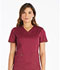 Photograph of Dickies Essence Mock Wrap Top in Wine