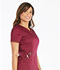 Photograph of Dickies Essence Mock Wrap Top in Wine
