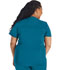 Photograph of Dickies Dickies Balance V-Neck Top With Rib Knit Panels in Caribbean Blue