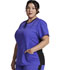 Photograph of Dickies Dickies Balance V-Neck Top With Rib Knit Panels in Frozen Grape