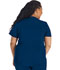 Photograph of Dickies Dickies Balance V-Neck Top With Rib Knit Panels in Navy