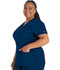 Photograph of Dickies Dickies Balance V-Neck Top With Rib Knit Panels in Navy