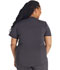 Photograph of Dickies Dickies Balance V-Neck Top With Rib Knit Panels in Pewter