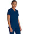 Photograph of Dickies Dickies Balance V-Neck Top With Rib Knit Panels in Navy