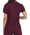 Photograph of Dickies Dickies Balance V-Neck Top With Rib Knit Panels in Wine
