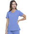 Photograph of Simply Polished Women V-Neck Top Blue EL604-CIE