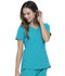 Photograph of Simply Polished Women V-Neck Top Blue EL604-TLB