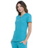 Photograph of Simply Polished Women Mock Wrap Top Blue EL620-TLB