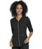 Photograph of Simply Polished Women Zip Up Top Black EL770-BLK