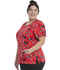 Photograph of ScrubStar Canada Women Women's V-neck Printed Top Candy Cane Mickey WC711X4-MKCN