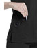 Photograph of ScrubStar Canada Women Woman's Mock-Wrap Top Black WC813-CRWM
