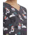 Photograph of ScrubStar Women Printed V-neck Top French Feline WD710X47-FCFE