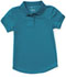 Photograph of Classroom Girl Girls Short Sleeve Moisture Wicking Polo Blue 58632-TEAL