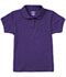 Photograph of Classroom Girl Girls Short Sleeve Fitted Interlock Polo Purple CR858Y-DKPR