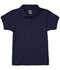Photograph of Classroom Girl Girls Short Sleeve Fitted Interlock Polo Blue CR858Y-DNVY