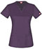 Photograph of Dickies Gen Flex V-Neck Top in Eggplant