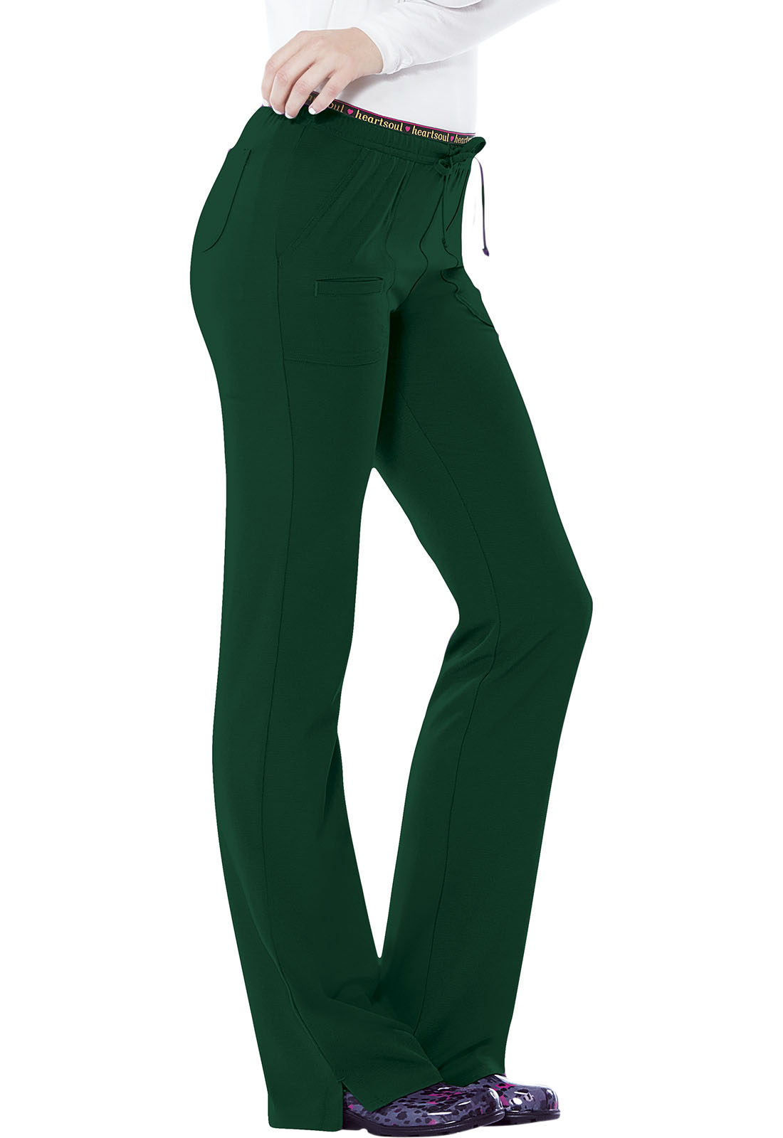 Heartsoul Women's Low Rise TALL Drawstring Scrub Pants - 20110T