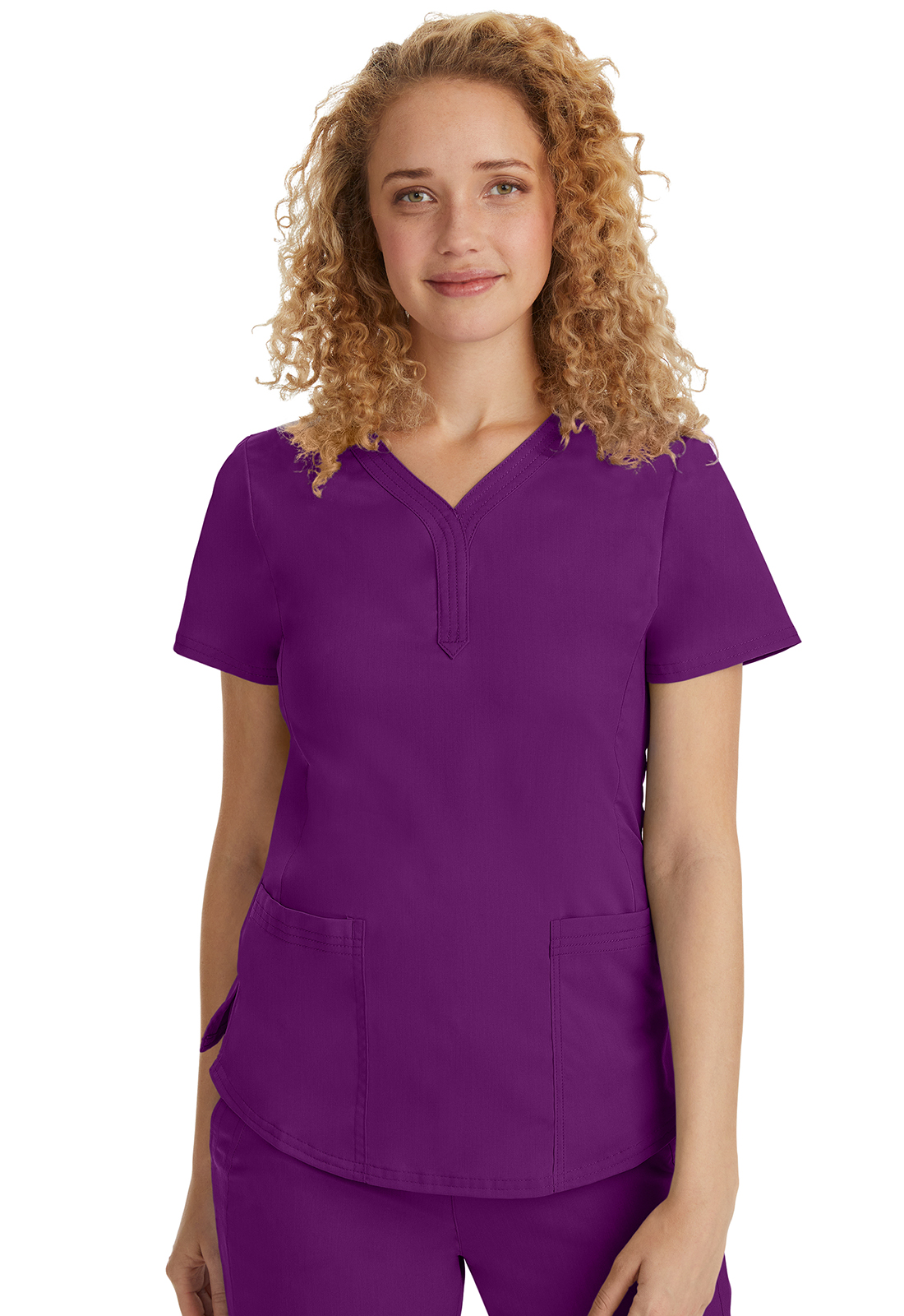 HH Purple Label 2167 Jane Medical Scrub Top-Healing Hands