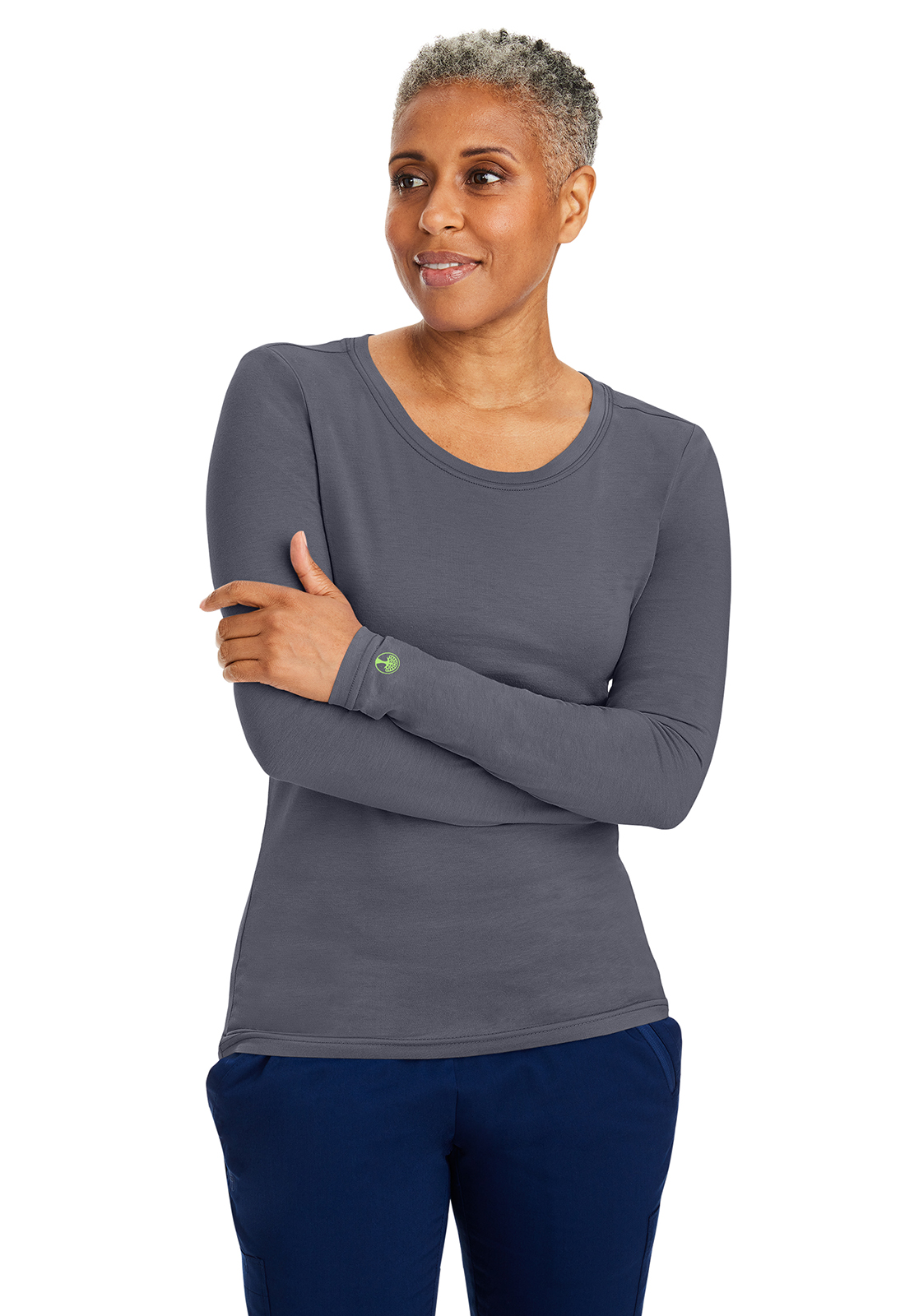 HH Knits 5047 Melissa Soft Knit Breathable Long Sleeve Tee Under Scrub-Healing Hands