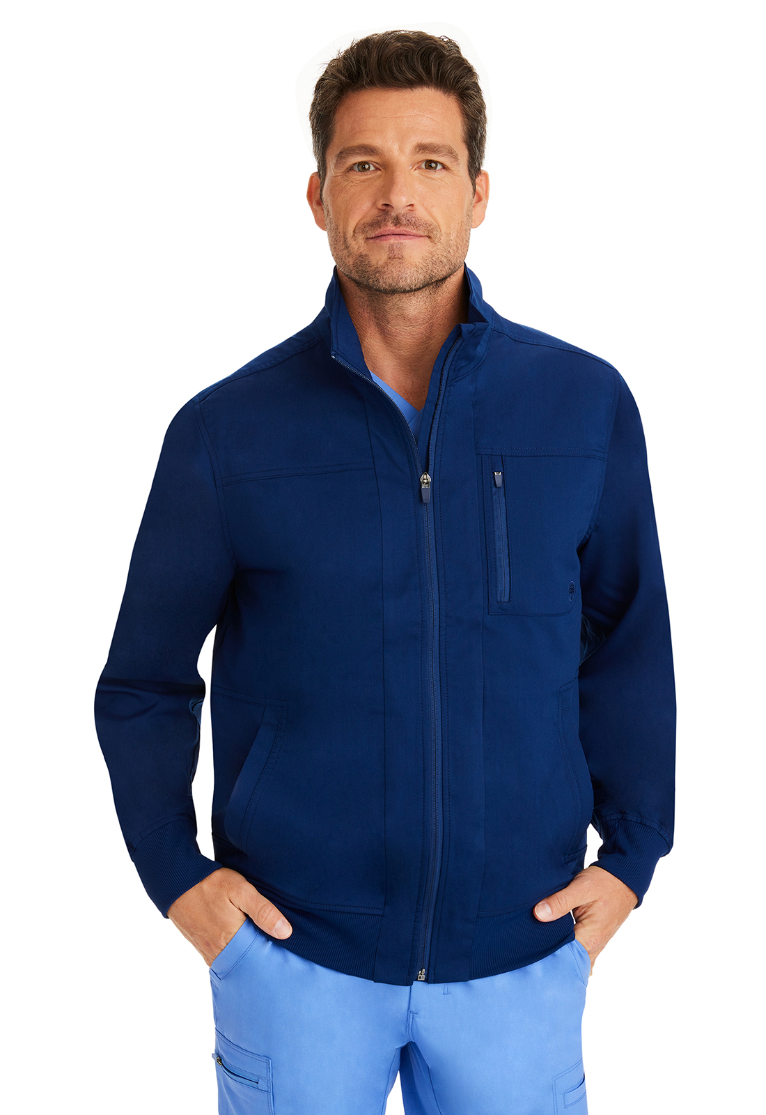 HH Purple Label 5530 Jonathan Bomber Jacket Style Medical Warmup with 6 Pockets-Healing Hands