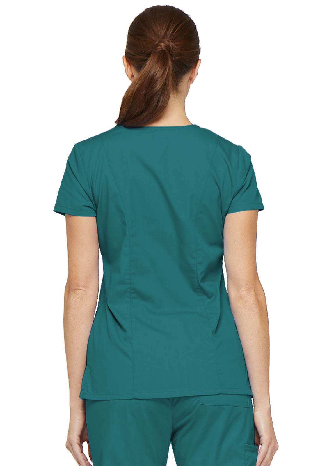 EDS Signature V-Neck Top in Teal Blue 85906-TLWZ from Uniforms Express