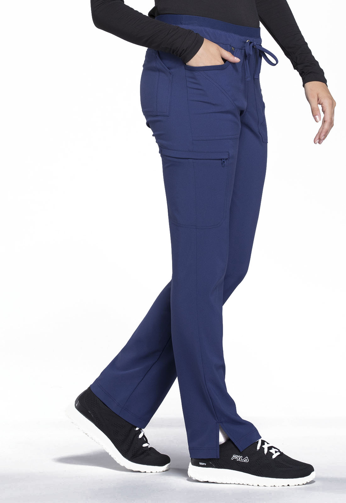 Buy Cherokee iflex Mid Rise Tapered Leg Drawstring Pants - Cherokee  Uniforms Online at Best price - CA