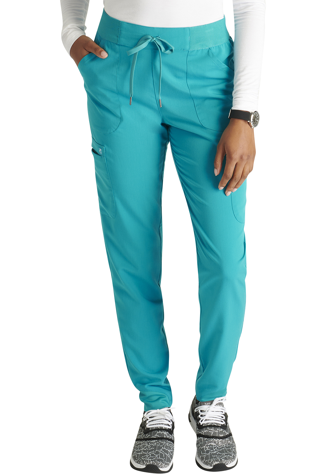 Atmos CK138A Mid-rise 4 Pocket Women&#8216;s Sustainable Medical Scrub Jogger - Antimicrobial-Cherokee