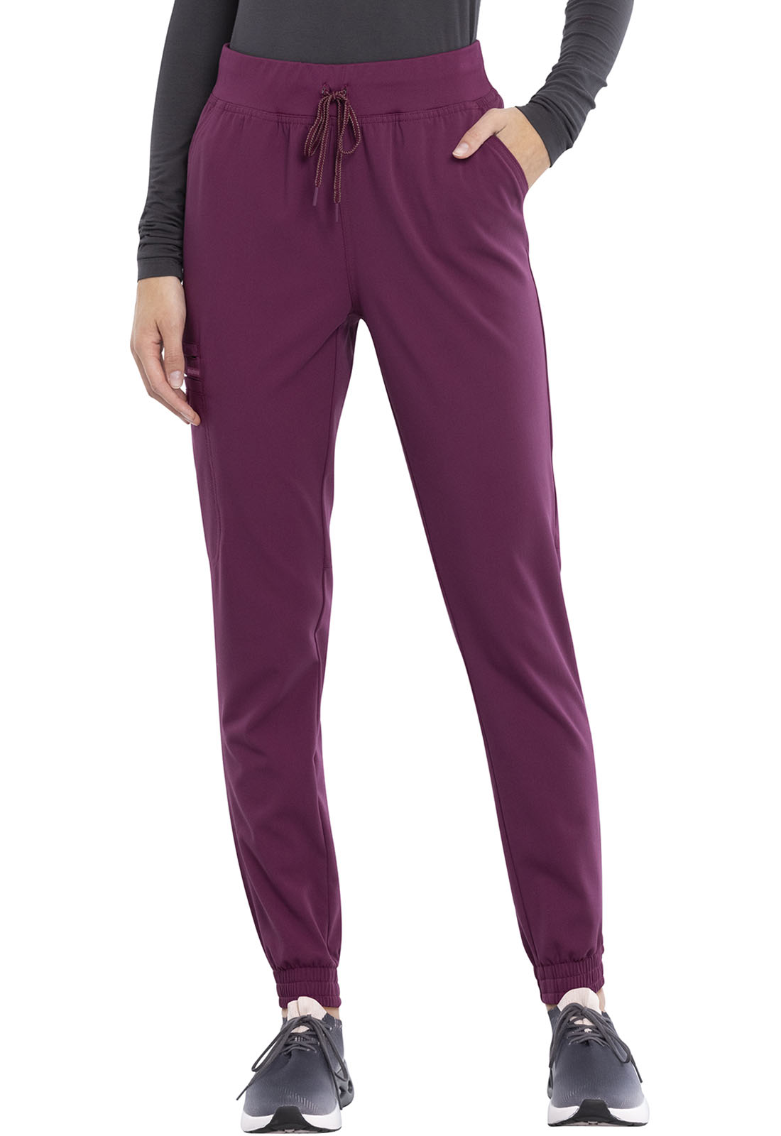 Cherokee Euphoria Women's Mid Rise PETITE Jogger Scrub Pants