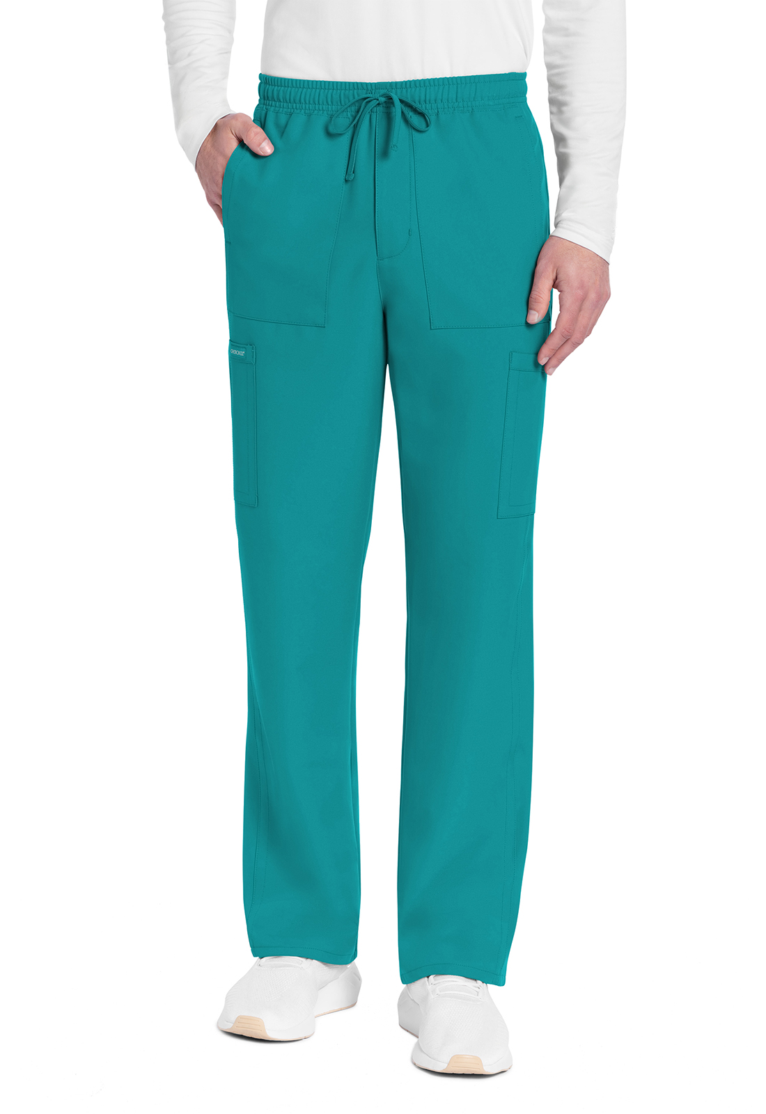 ULTRA CK279A Men&#8216;s Mid-Rise Zipper Fly 6 Pocket Straight Leg Cargo Scrub Pant - Antimicrobial-Cherokee