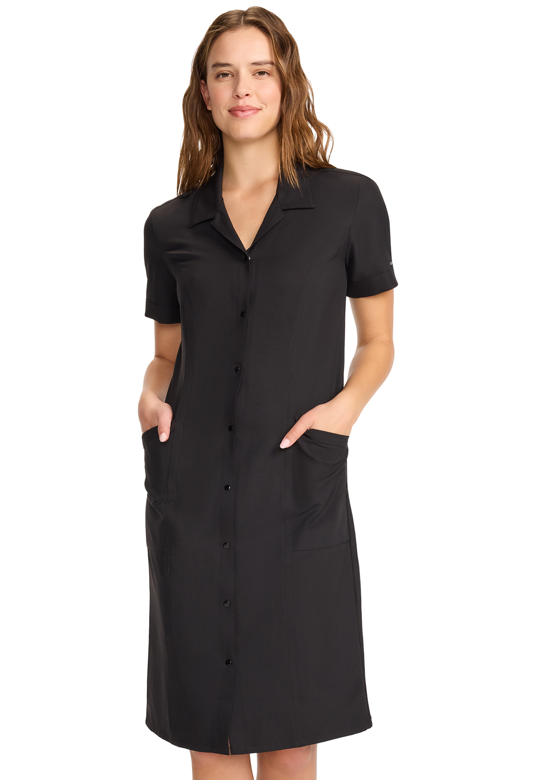 Women&#8216;s Button Front Dress-Cherokee