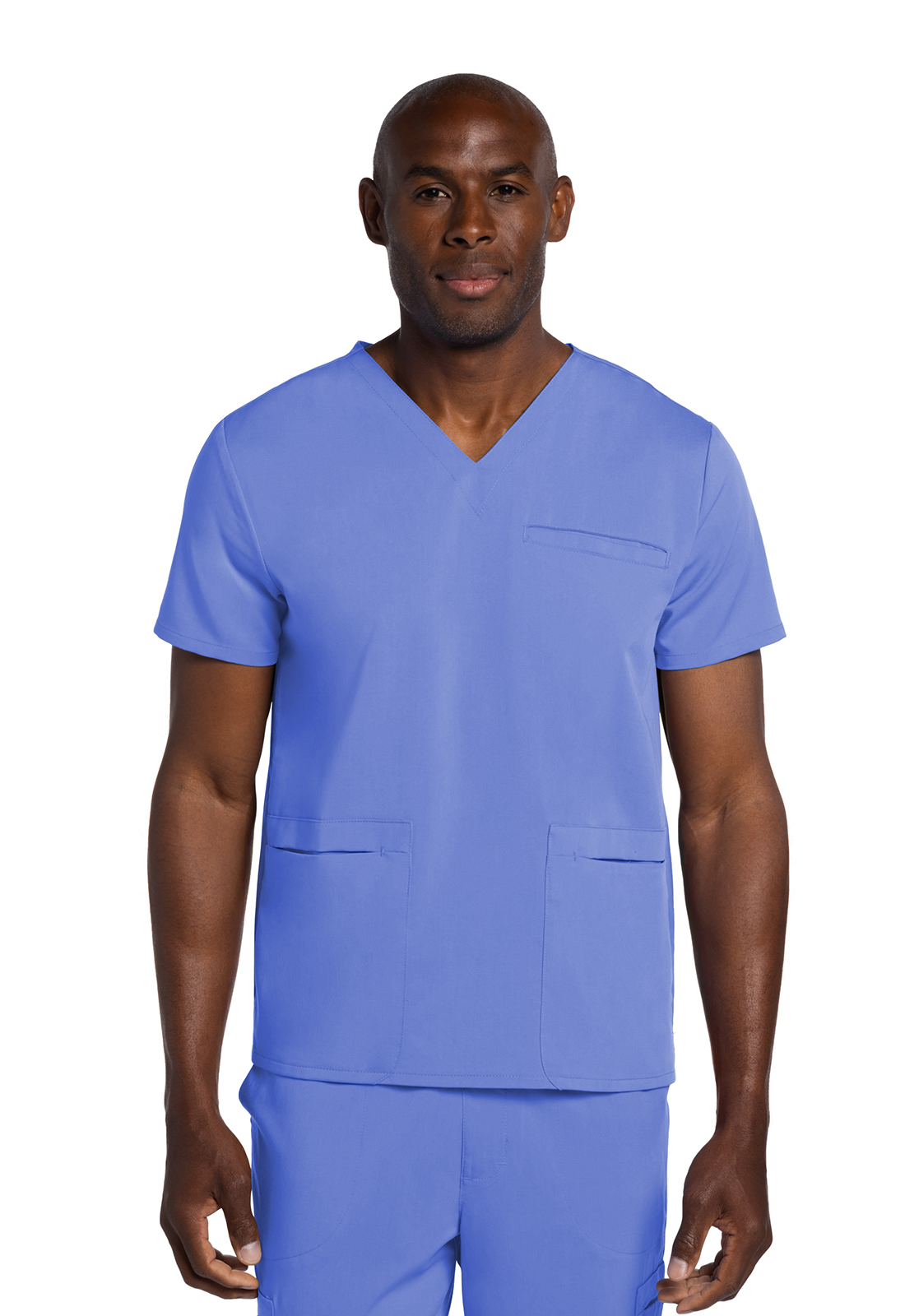 Atmos CK719A Men&#8216;s 3 Pocket V-Neck Sustainable Medical Scrub Top - Antimicrobial-Cherokee