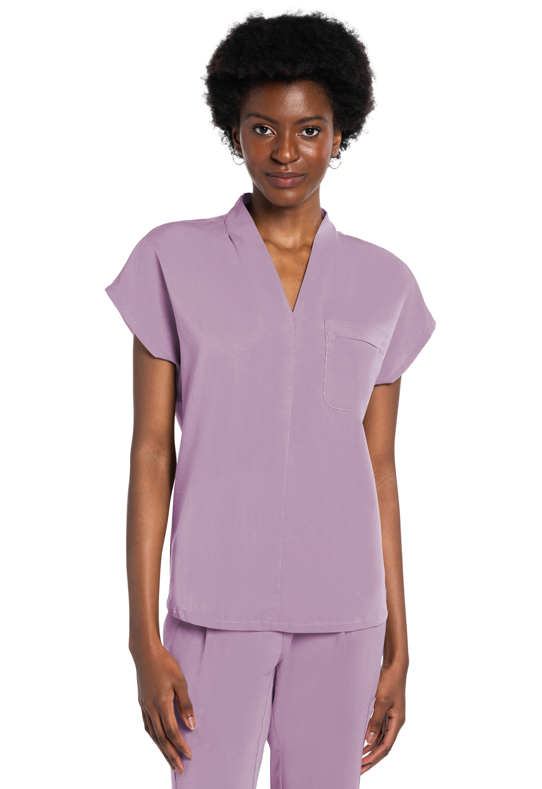 Atmos CK758A One Pocket V-Neck Tuckable Tuck-In Sustainable Scrub Top - Antimicrobial-Cherokee