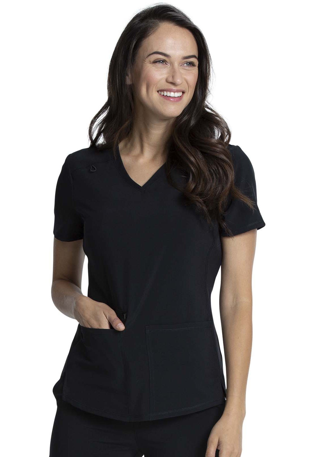 Allura CKA685 V-Neck 3 Pocket Medical Scrub Top-Cherokee