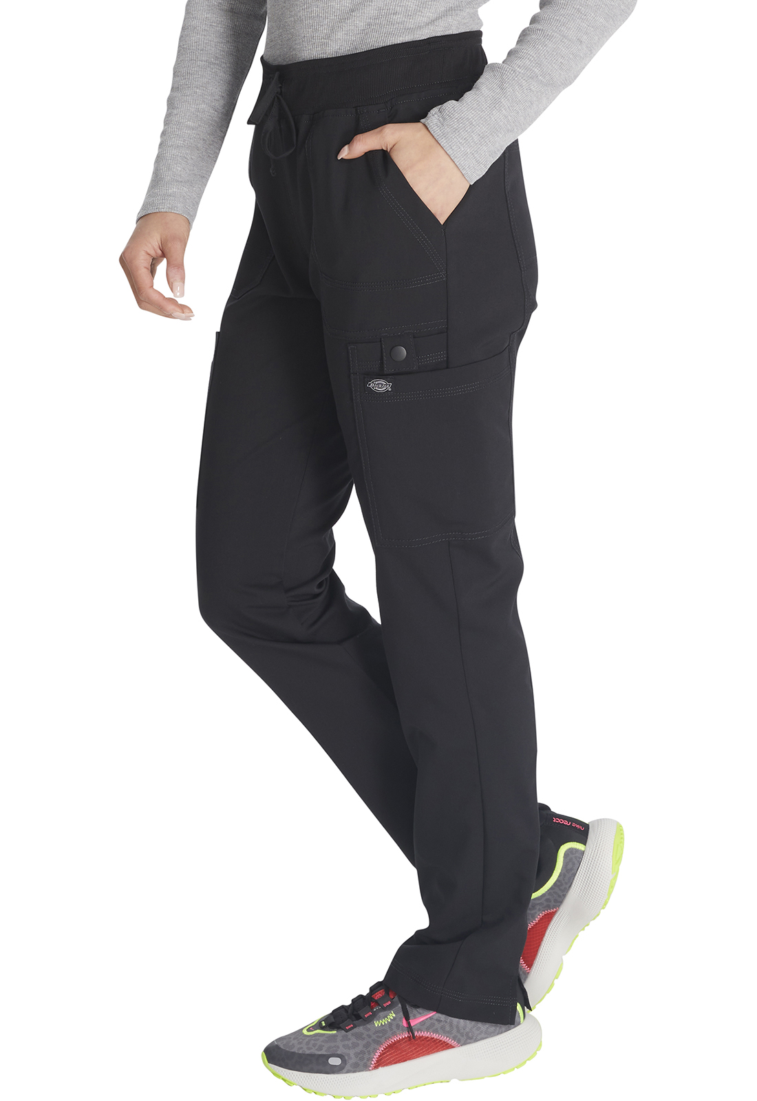Dickies Dickies Balance Mid Rise Drawstring Cargo Pant in Black from ...