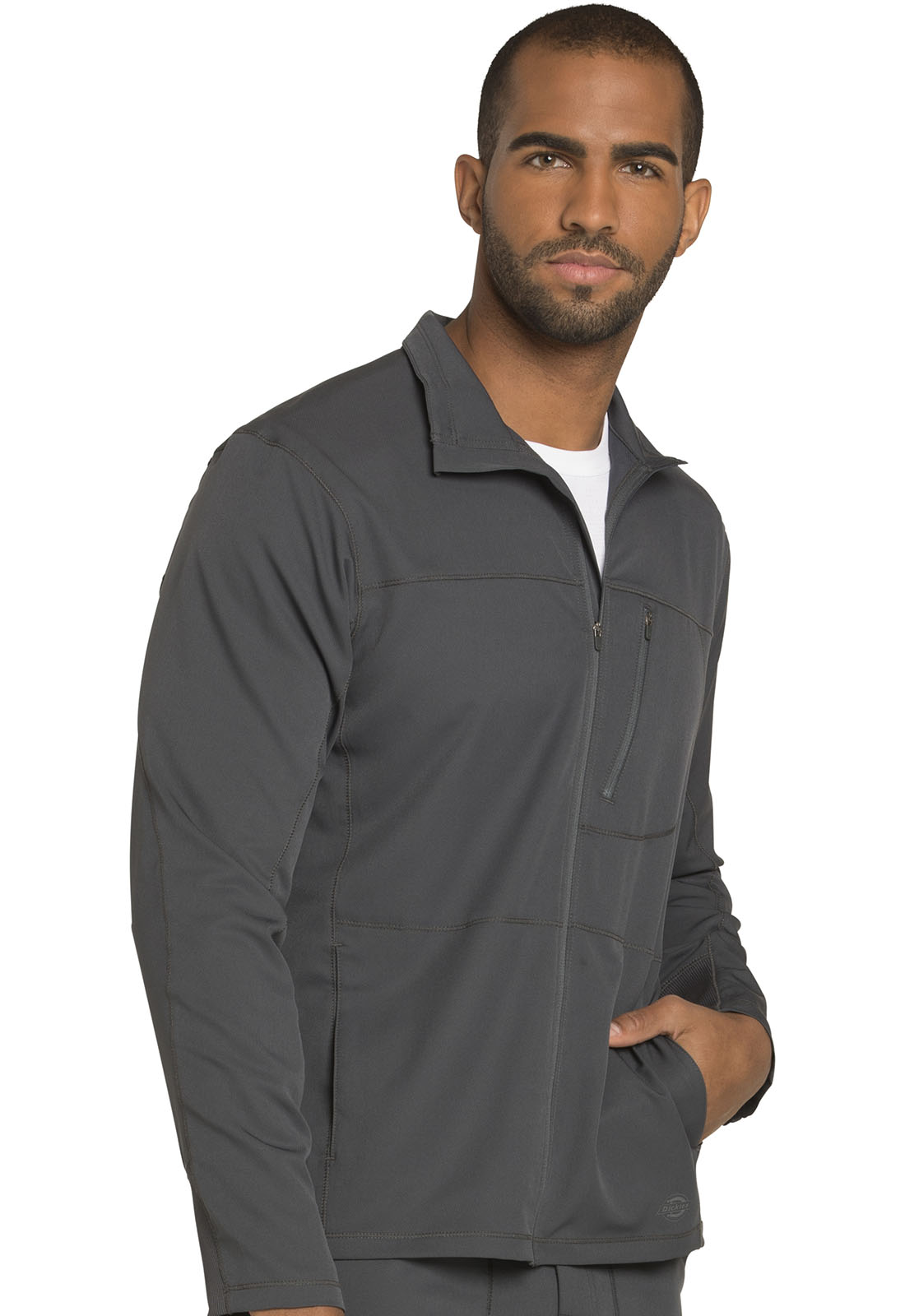 Dickies Dickies Dynamix Men's Zip Front Warm-up Jacket in Pewter from ...