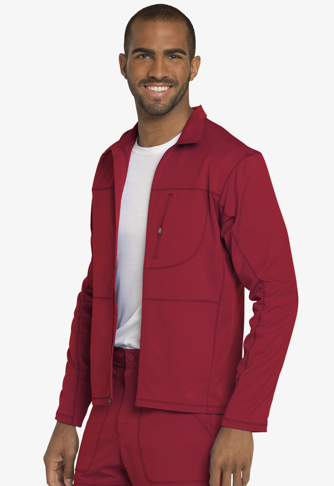 Dickies Dickies Dynamix Men's Zip Front Warm-up Jacket in Red from ...