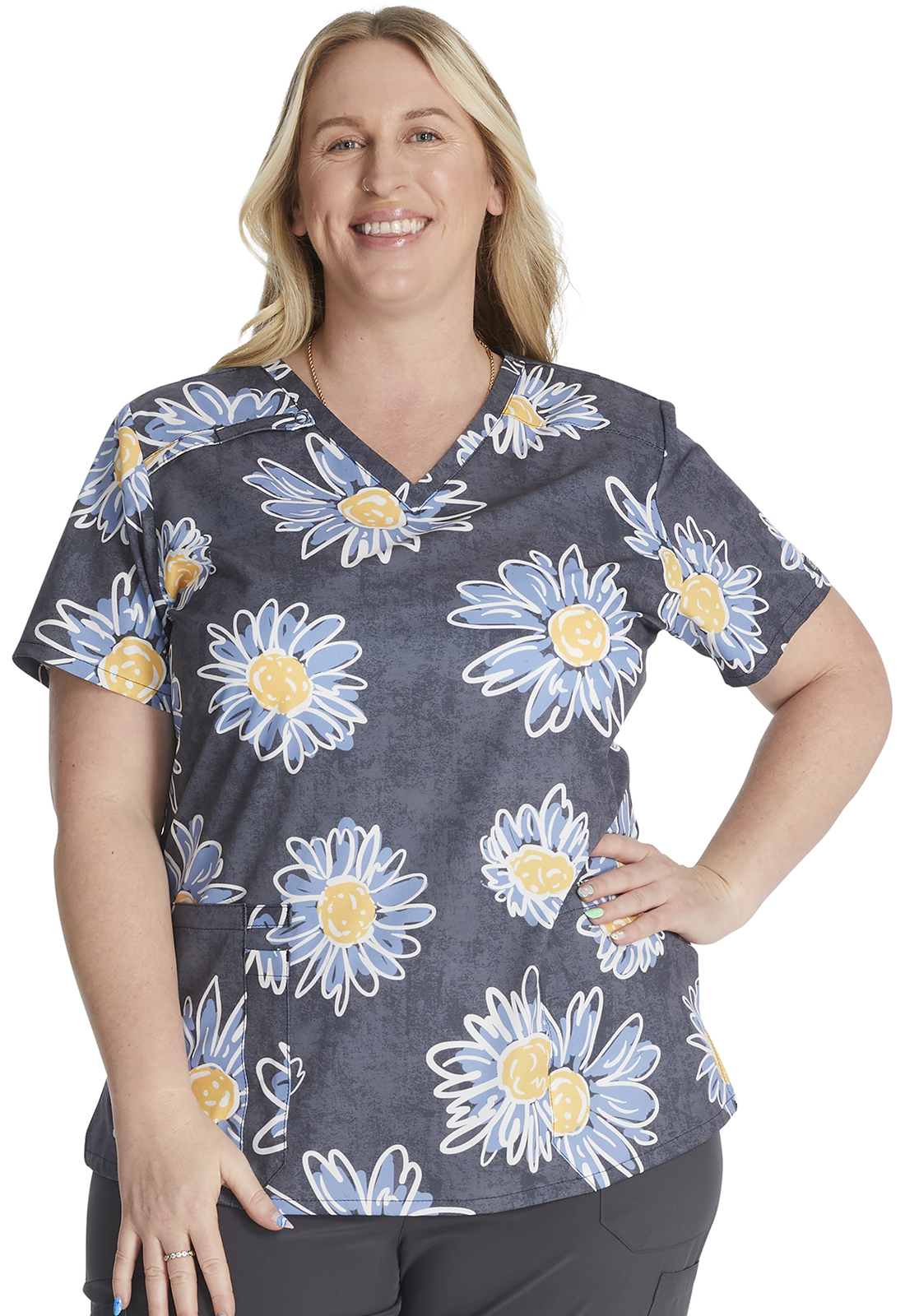 V&#45;Neck Print Top-Dickies