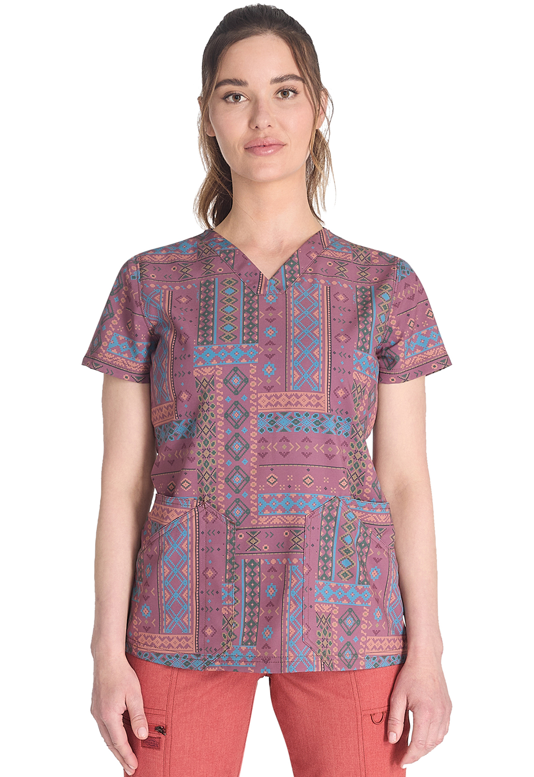 V&#45;Neck Print Top-Dickies