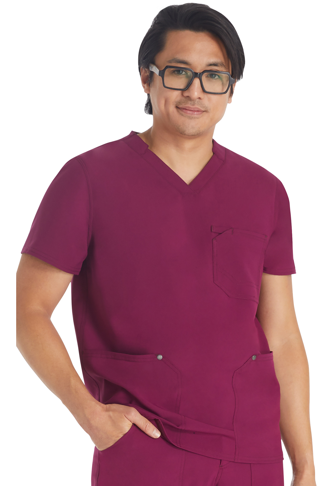 Dickies EDS NXT DK677 NEW Men&#8216;s 3 Pocket Sustainable Ultra Soft Medical Uniform Top-Dickies