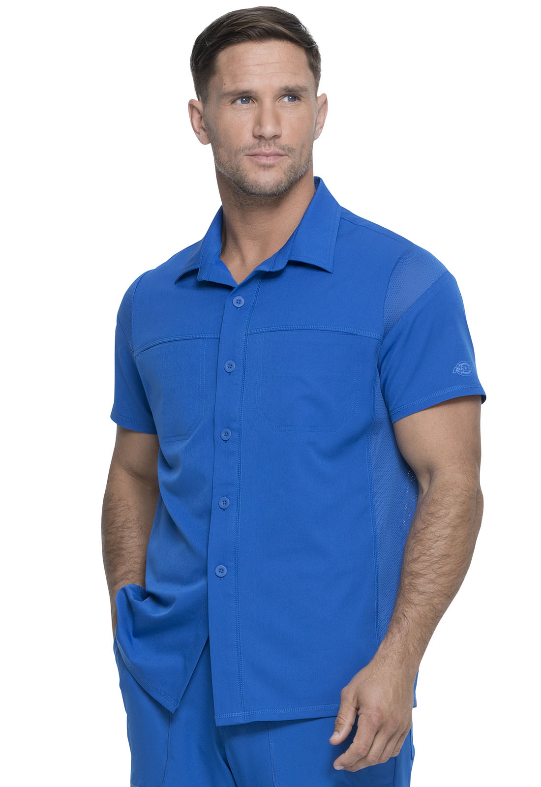 Dickies Dickies Dynamix Men's Button Front Collar Shirt in Royal from ...