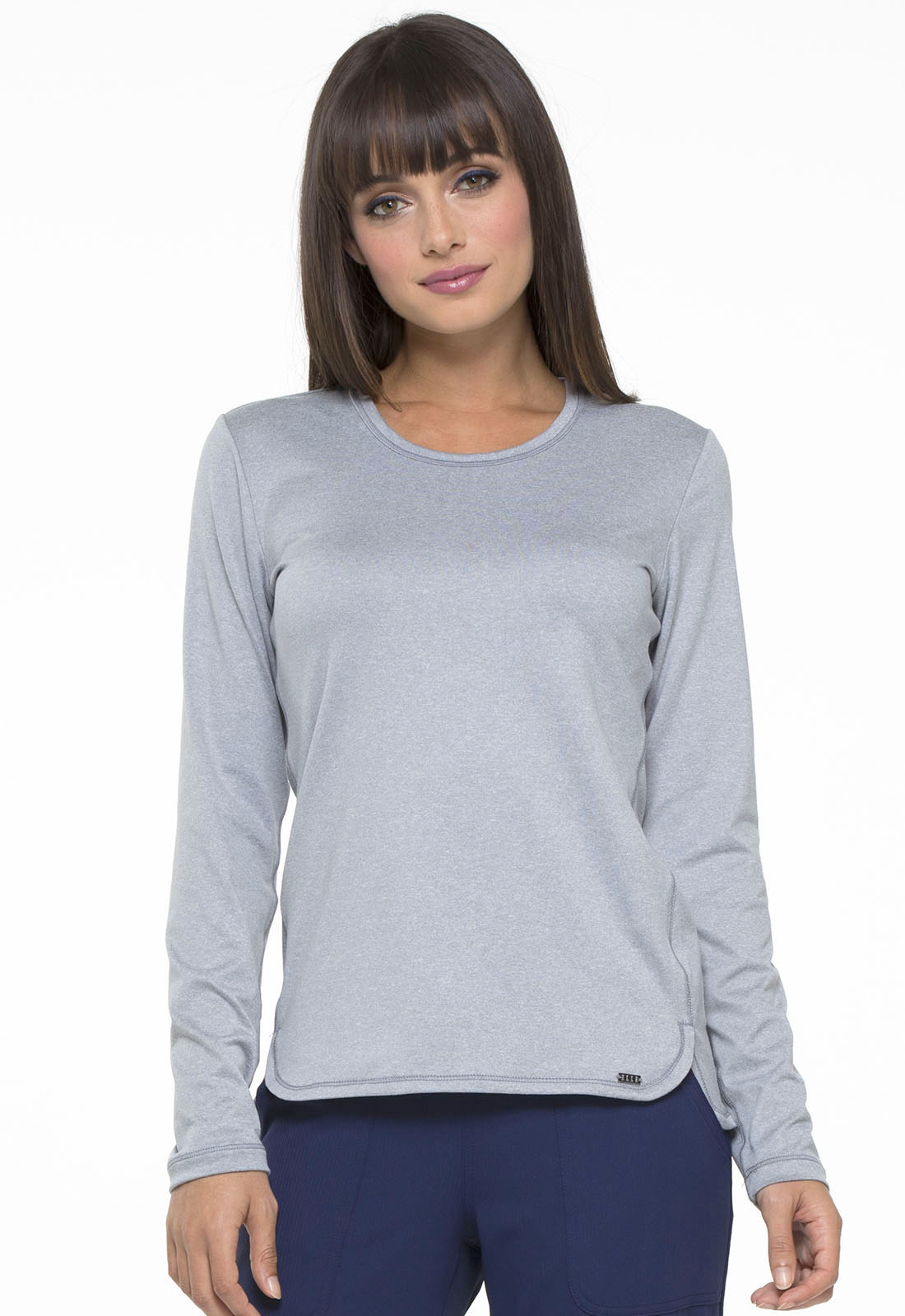 Simply Polished Underscrubs Knit Tee in Grey EL915-GRY from Cherokee ...
