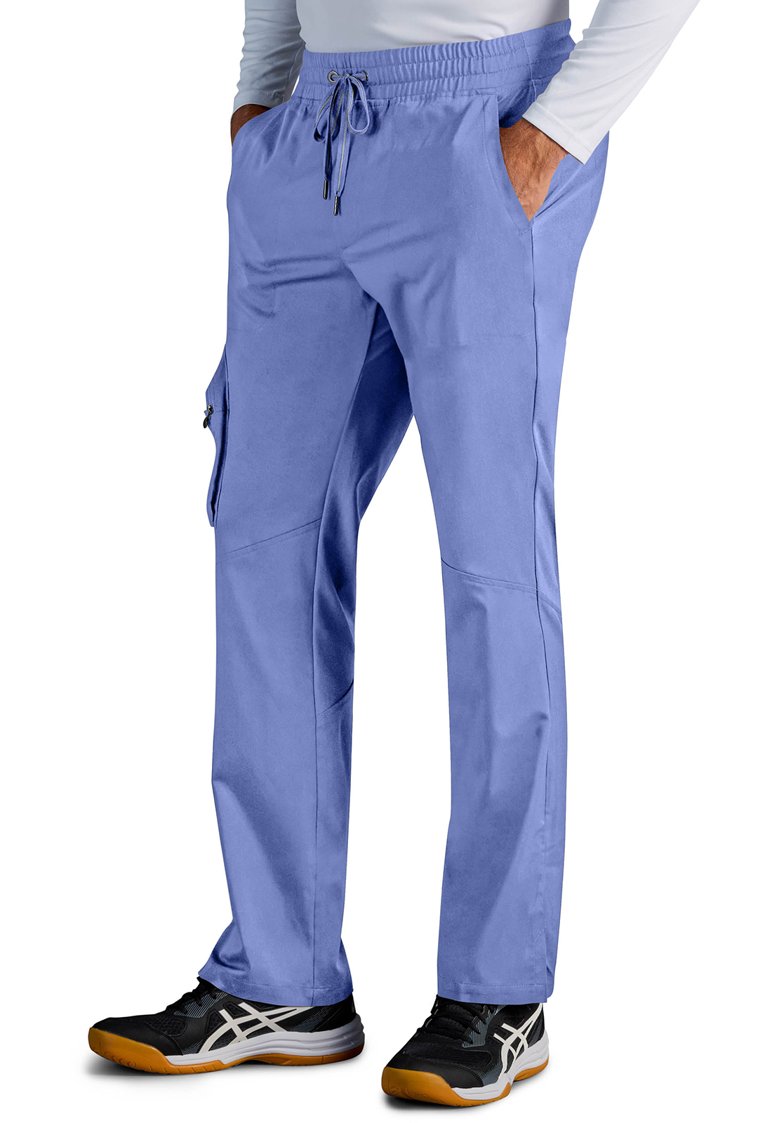 HH X DR KWANE HH006A Virgil Men&#8216;s 7 Pocket Stretchy Zipper Fly Medical Scrub Pant - Antimicrobial-Healing Hands