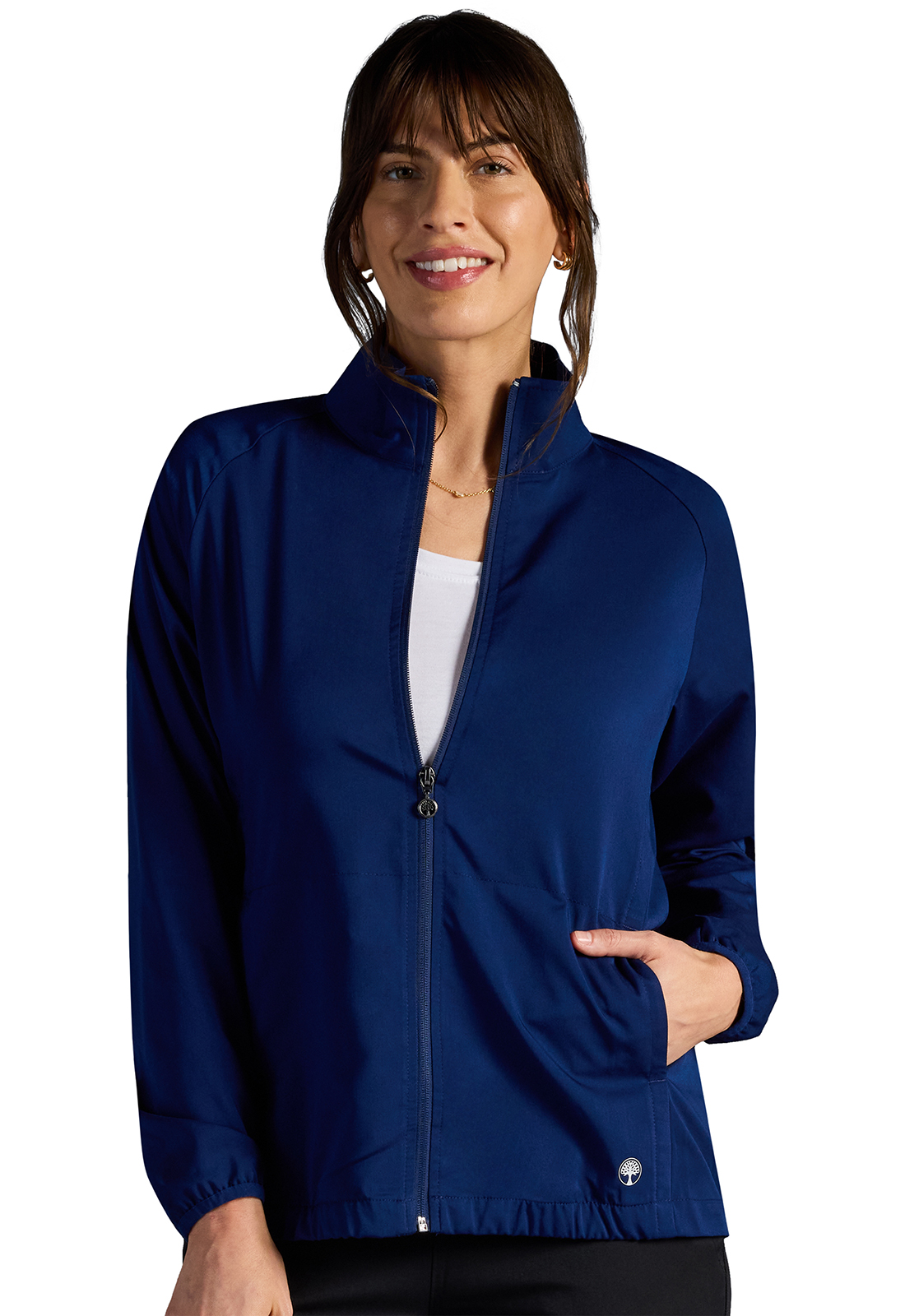 HH X DR KWANE HH302A Vida 4 Pocket Packable Stand-Up Collar Medical Warm-Up Scrub Jacket - Antimicrobial-Healing Hands