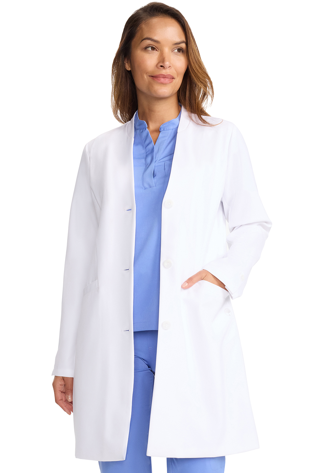 Women&#39;s 34&#34; Lab Coat-Healing Hands