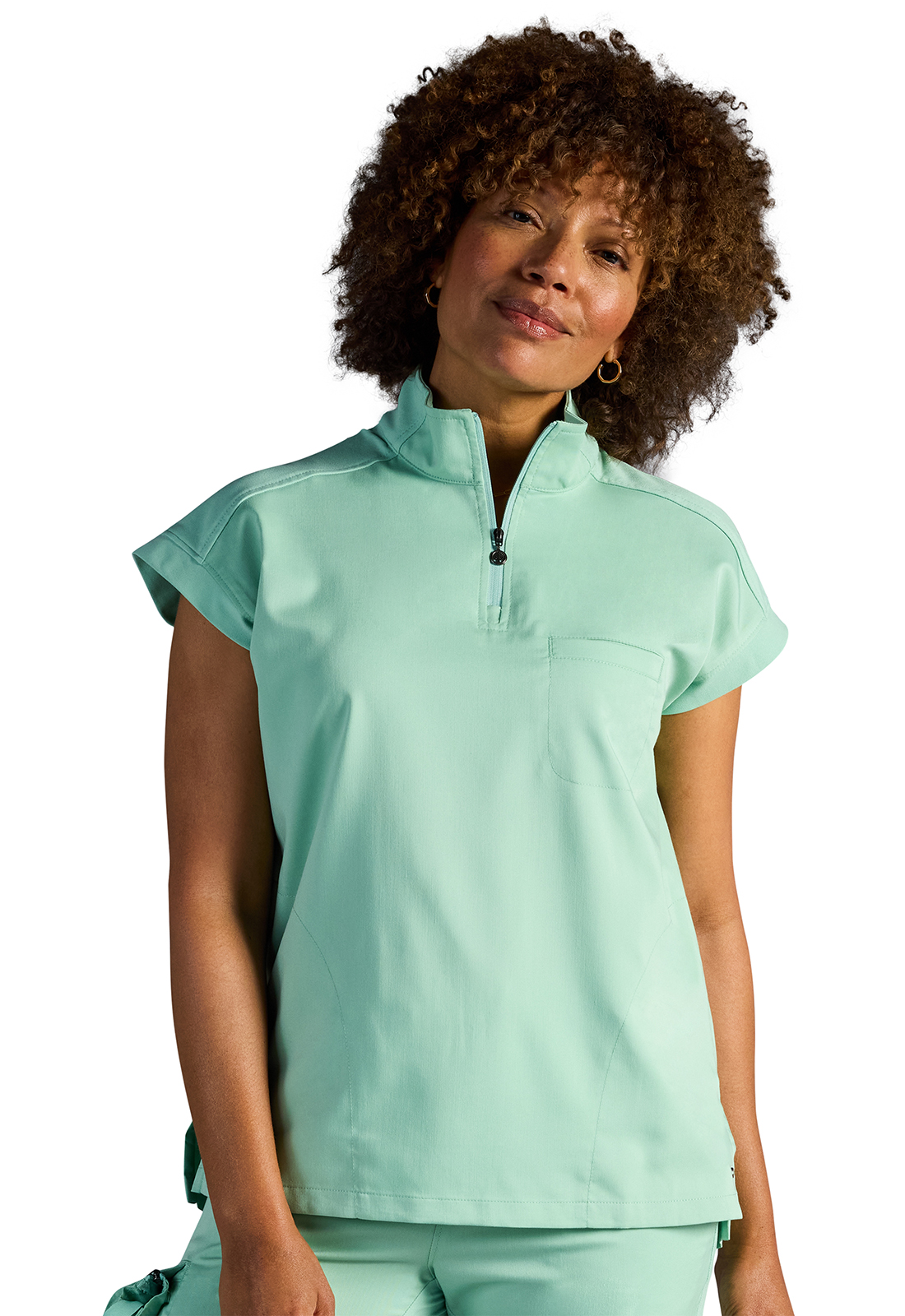 HH X DR KWANE HH603A Vienna 3 Pocket Stand Up Collar Medical Scrub Top - Antimicrobial-Healing Hands