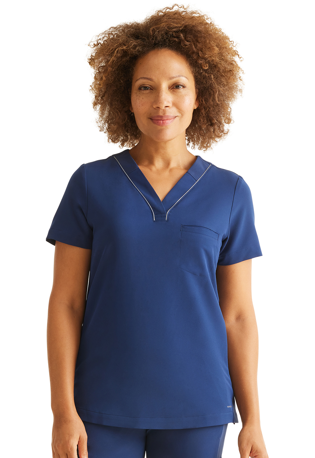 360 by Healing Hands HH700 NEW Stella 1 Pocket Athletic Style Knit Side Panel Medical Scrub Top-Healing Hands